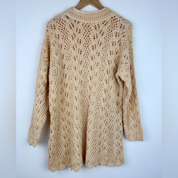 Vintage Roll Neck Open Knit Sweater - Picture 5 of 7